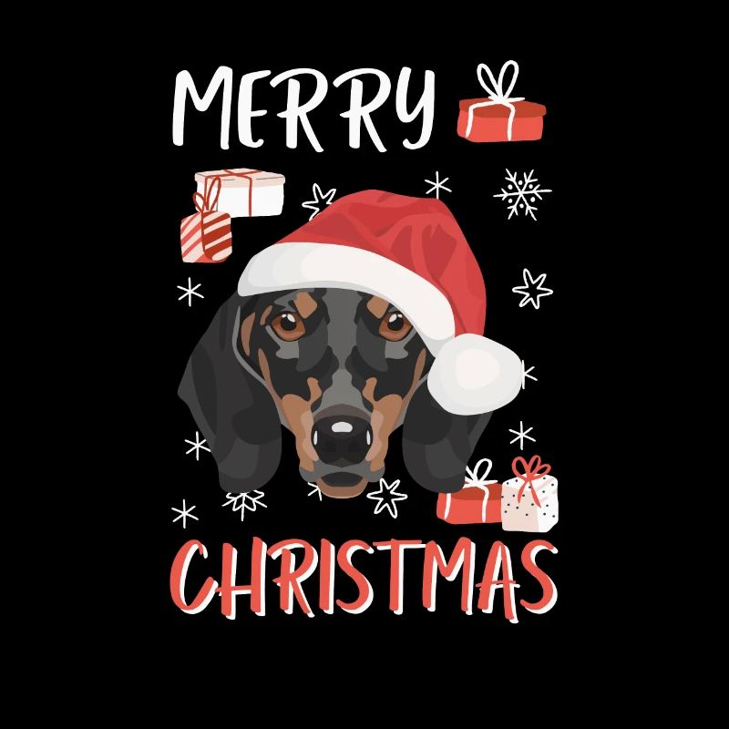 Teckel Joyeux Noël