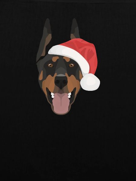 Dobermann Frohe Weihnachten