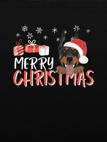 Dobermann Frohe Weihnachten