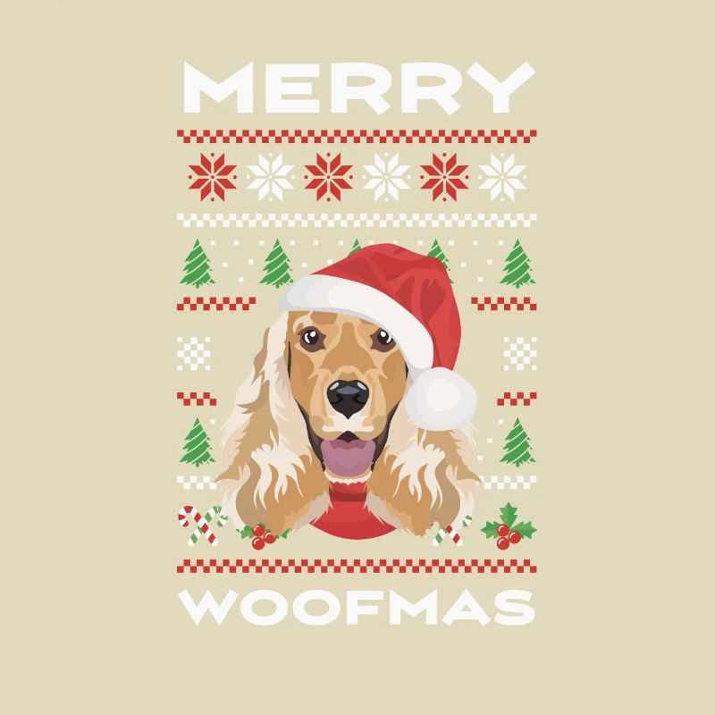 Deutsch Cocker Spaniel Merry Christmas