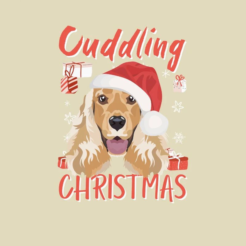 Deutsch Cocker Spaniel Merry Christmas