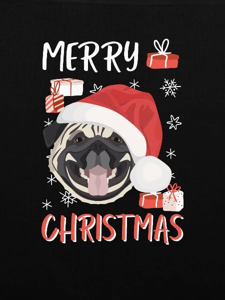 Mops Frohe Weihnachten