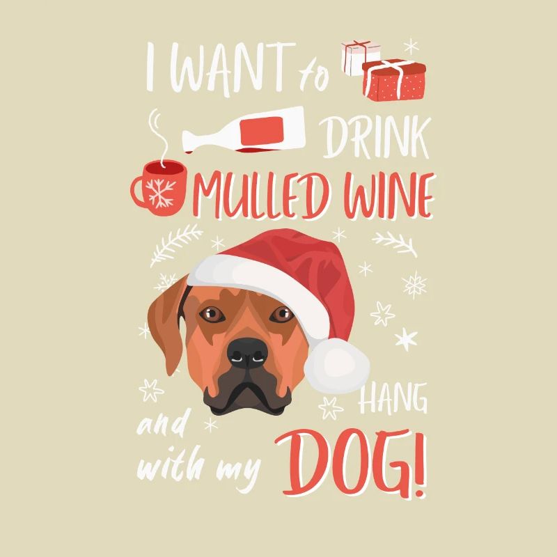 Rhodesian Ridgeback Vin chaud Noël