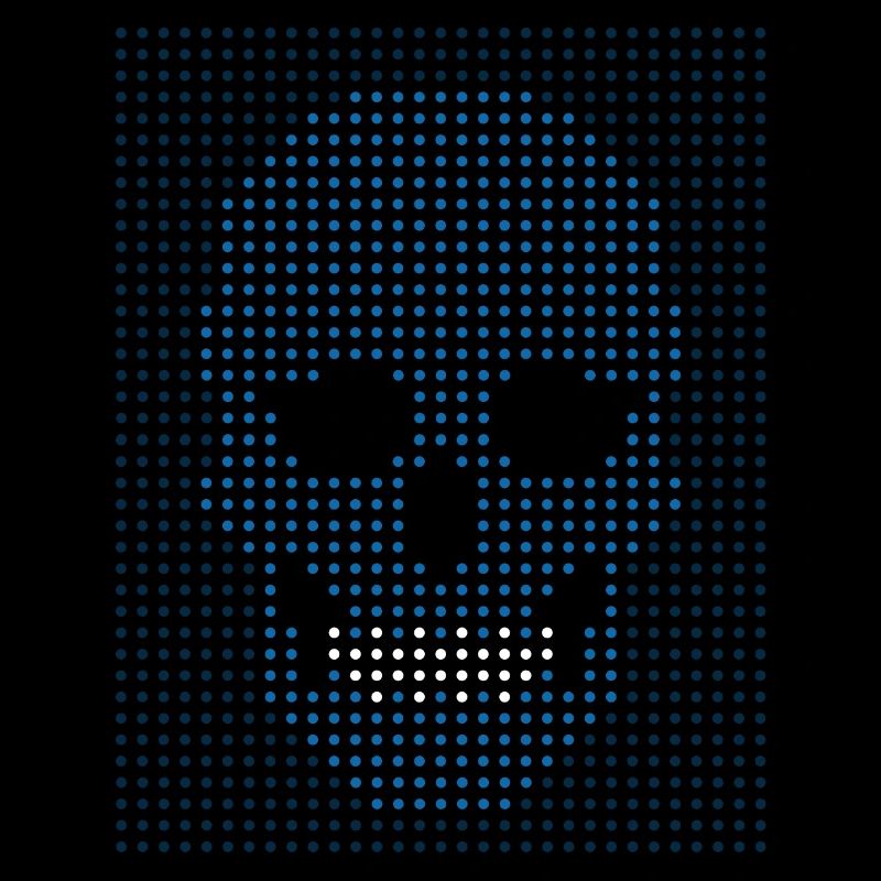 Digital dot skull