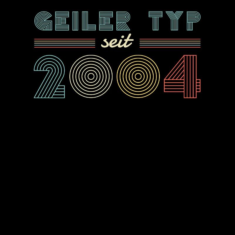 18. Geburtstag Männer TShirt 2004 Geburtstag Mann