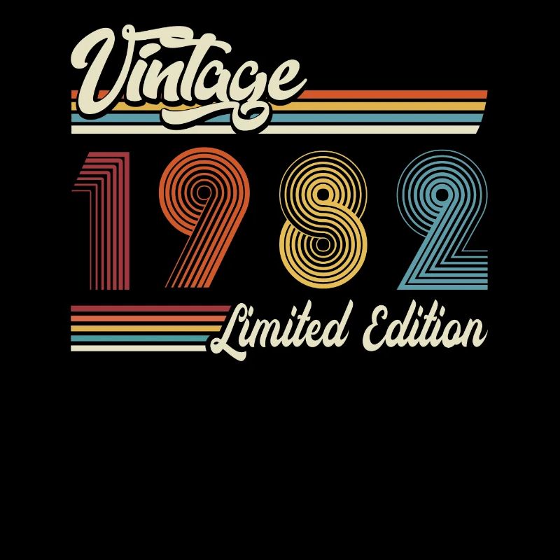 Limitierte Auflage 1982 Geburtstagsshirt 40th