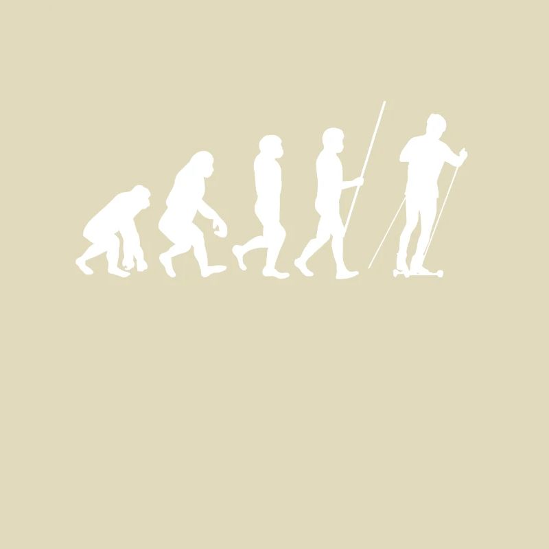 Nordic Cross Skating Evolution Sport Funny Gift