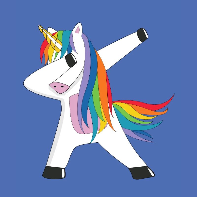 Dabbing Unicorn Dab Einhorn Regenbogen Einhorn