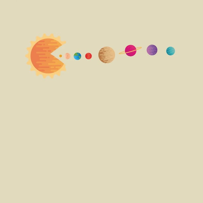 Funny Sun Planets Outer Space Galaxy Solar System