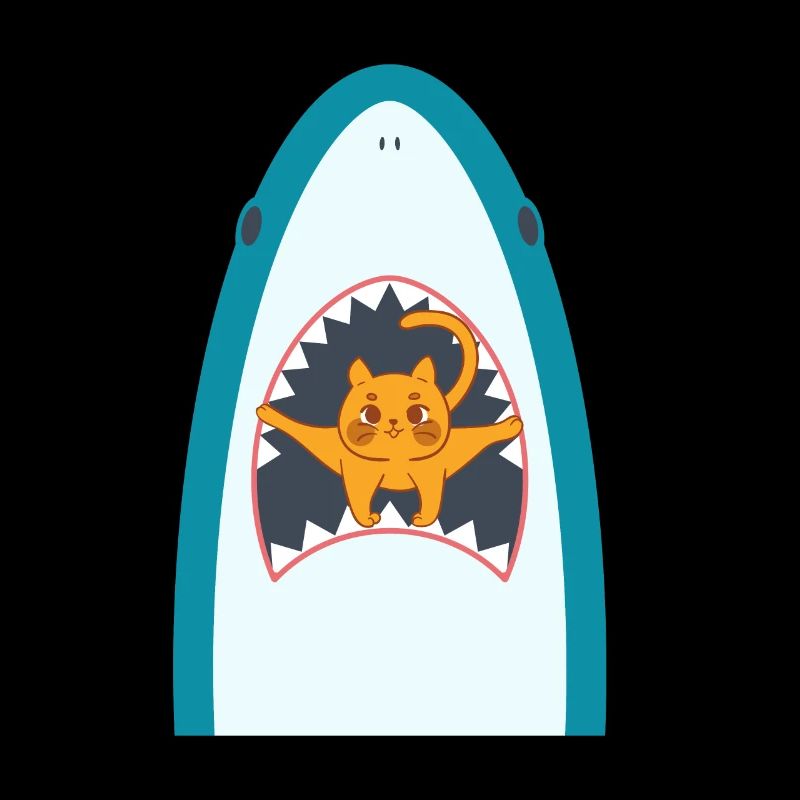 Shark Eating Cat