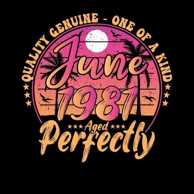 June 1981 anniversary 1981 Retro 1981 June