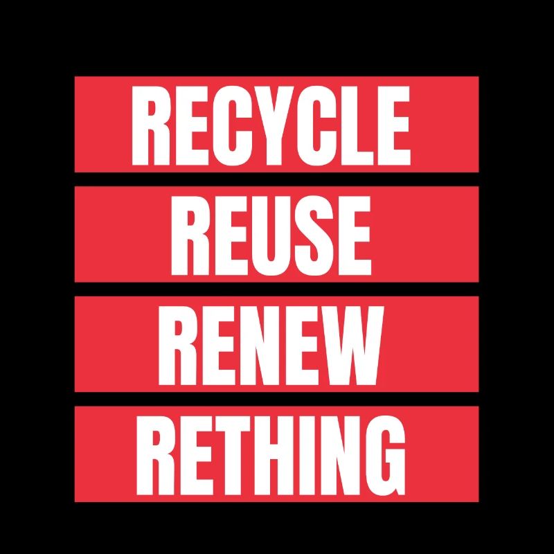 Recycle Réutiliser Renew Rethink Wind Turbine - Wind