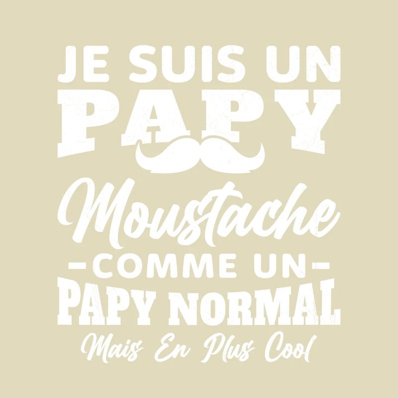 Un papy moustache comme un papy normal