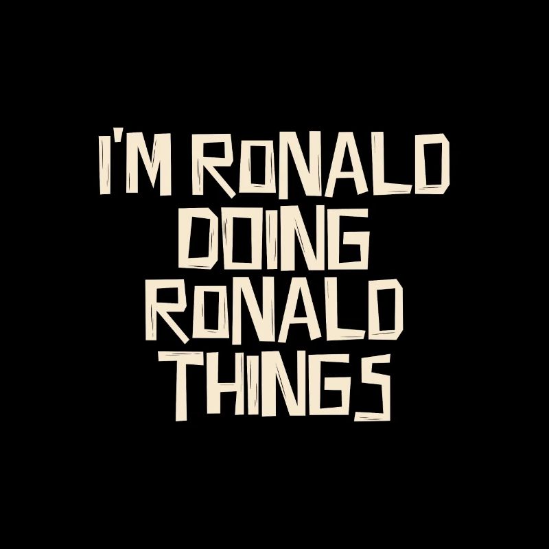 I'm Ronald doing Ronald things