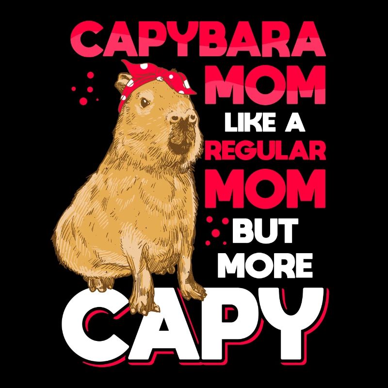 Capybara Mama Capybara Funny