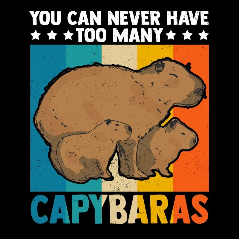 Capybara Capybara Rodent Retro