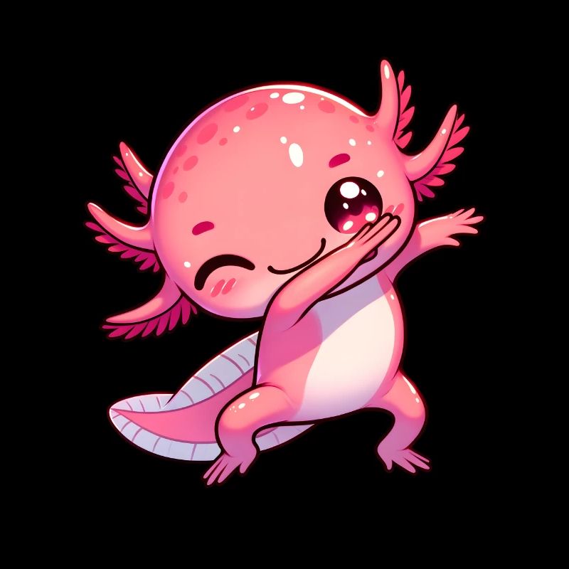 Dabbing Axolotl Dab Danse Kawaii