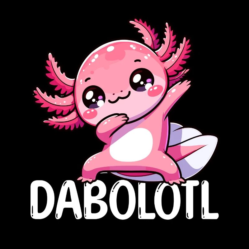 Dabbing Axolotl Danseuse Kawaii