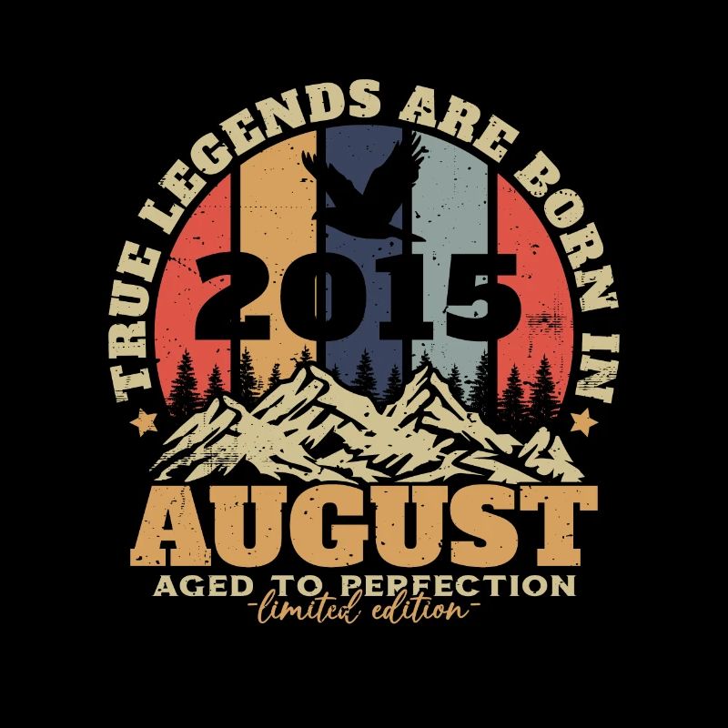 August 2015 Vintage Retro Geburtstagsgeschenk