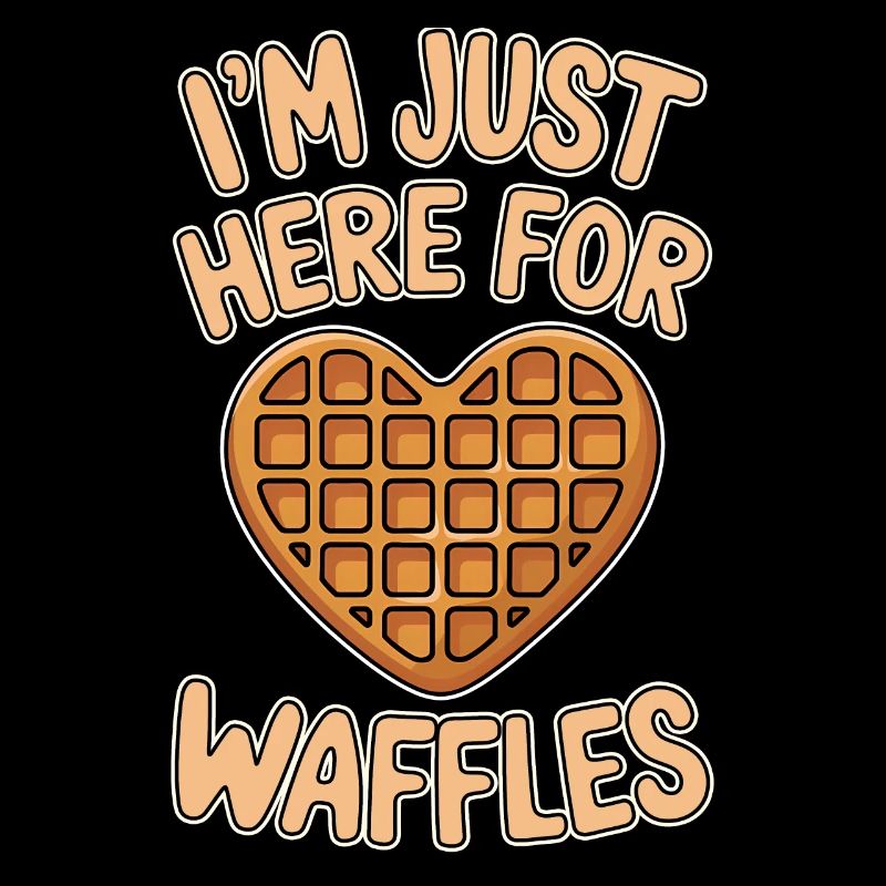 Waffles Saying Dessert Funny Waffles Gift