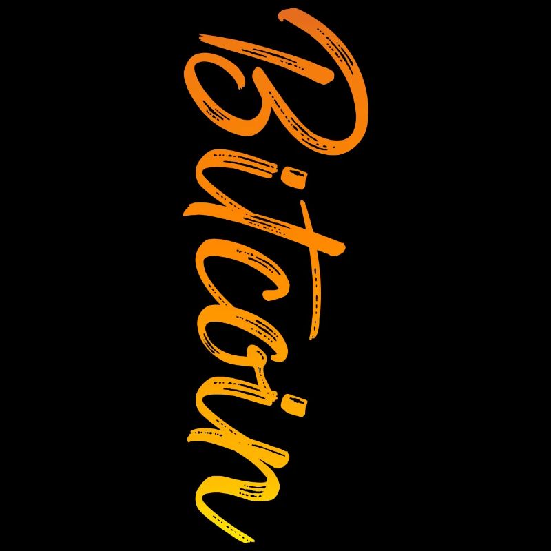 Bitcoin Graffiti Brush orange