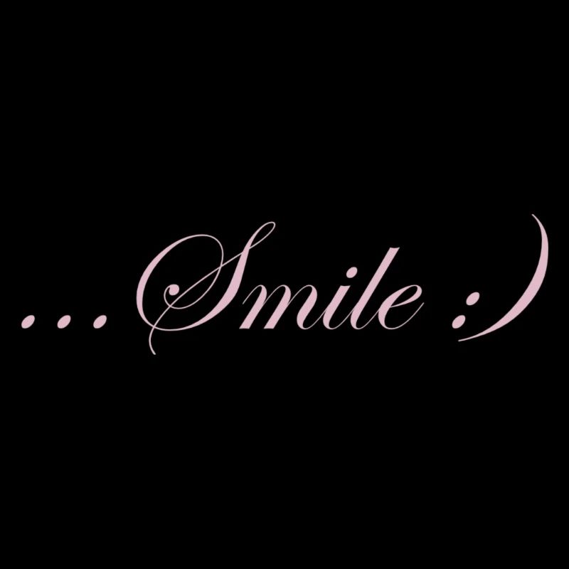 Smile lettering
