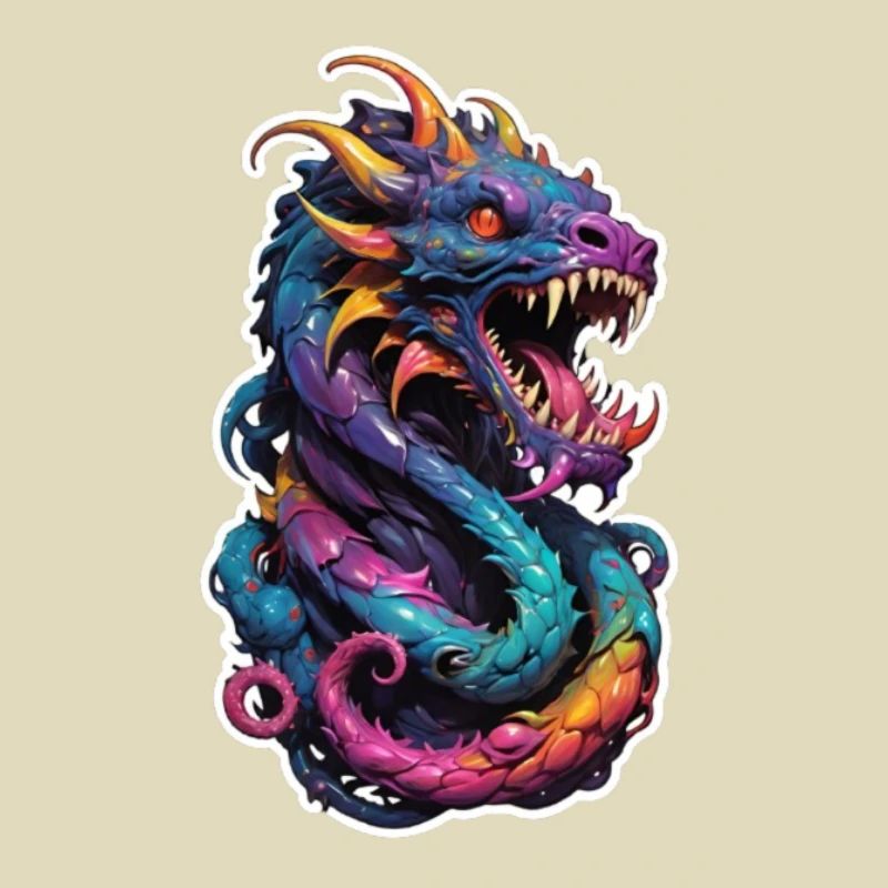 Regenbogen Drache