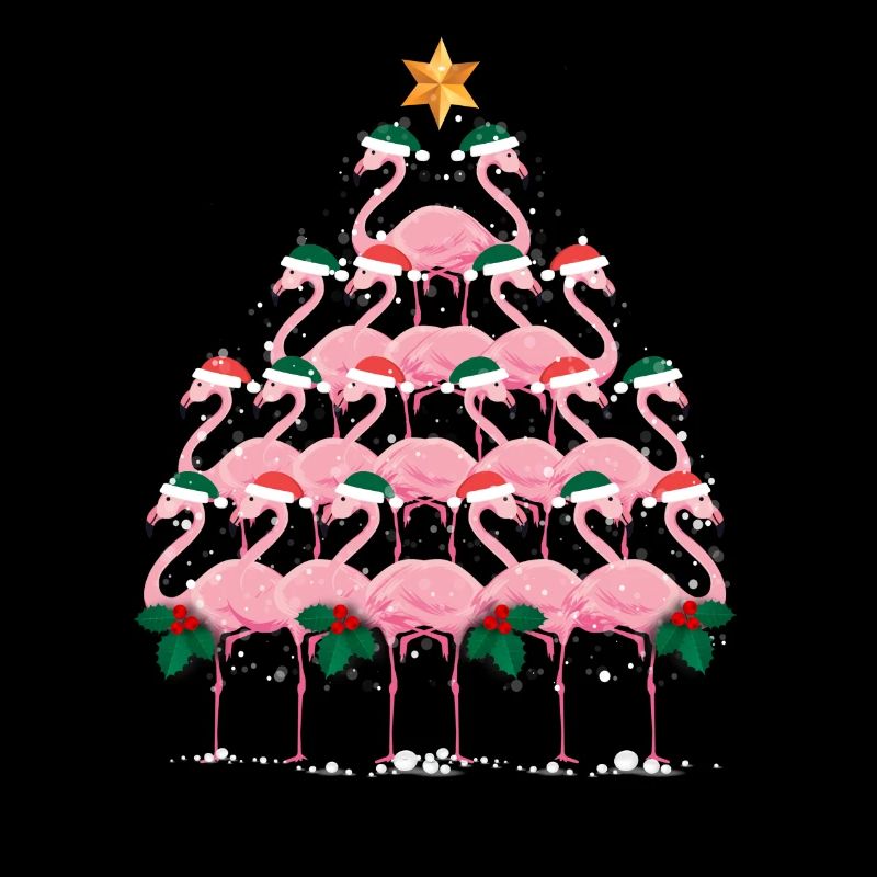 Weihnachtsbaum Flamingo