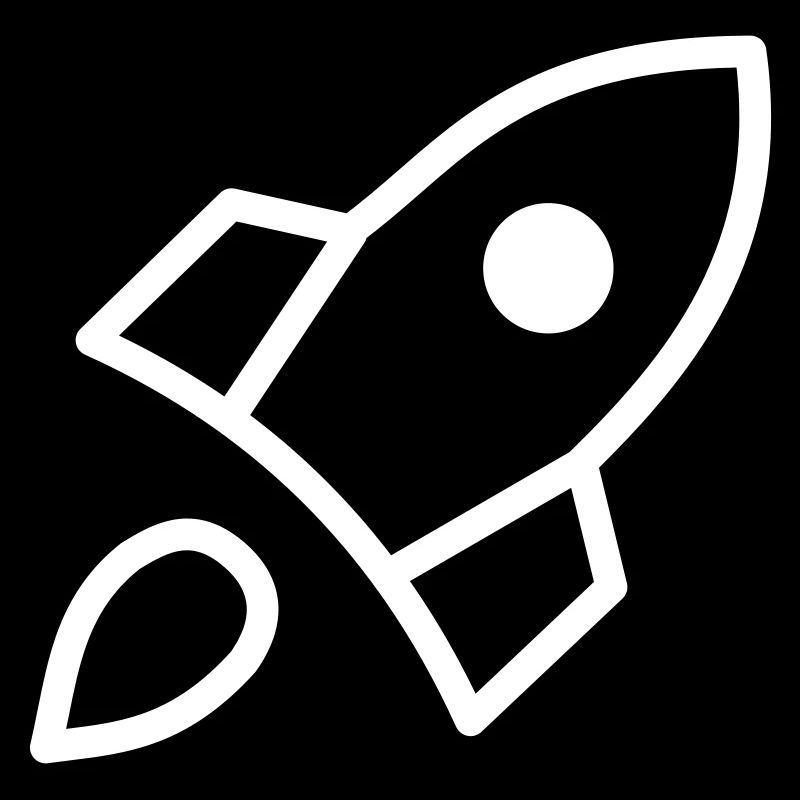 Minimalistic Rocket White