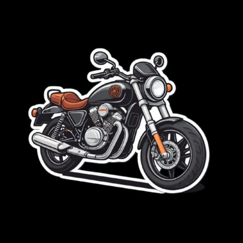 Schwarzer Chopper