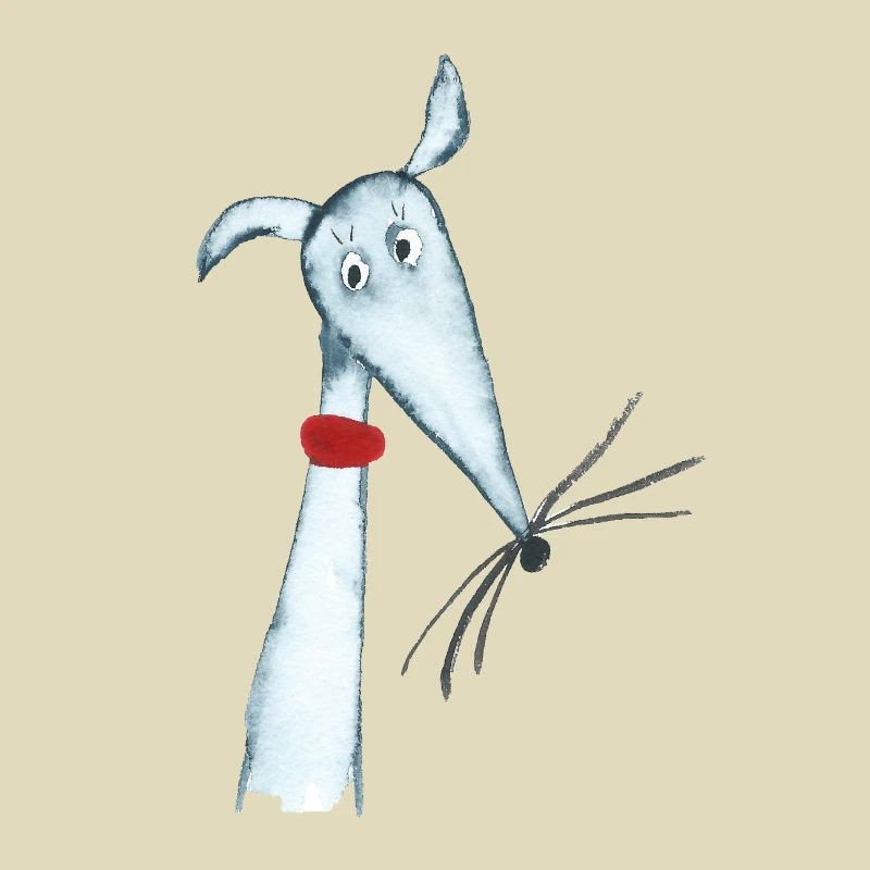 Windhund blau