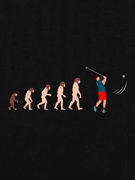 Evolution Golf Golfer Geschenkidee