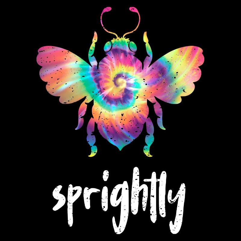 Tie Dye Bee Sprightly Biene Be Sprightly