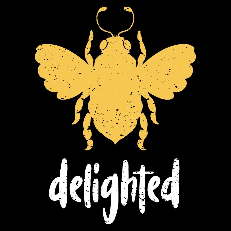 Yellow Bee Delighted Bee Be Delighted