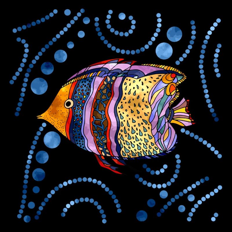 Bunter Fisch