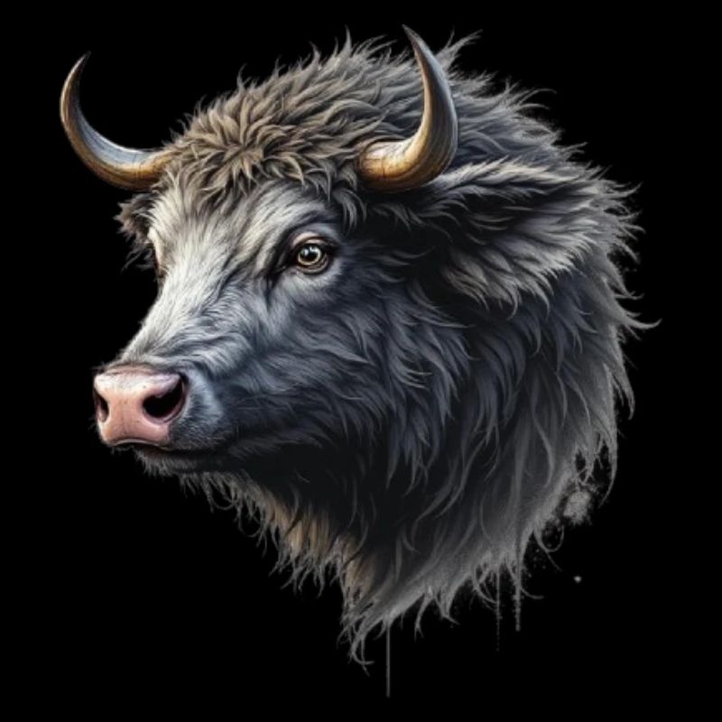 Taureau avec des cornes