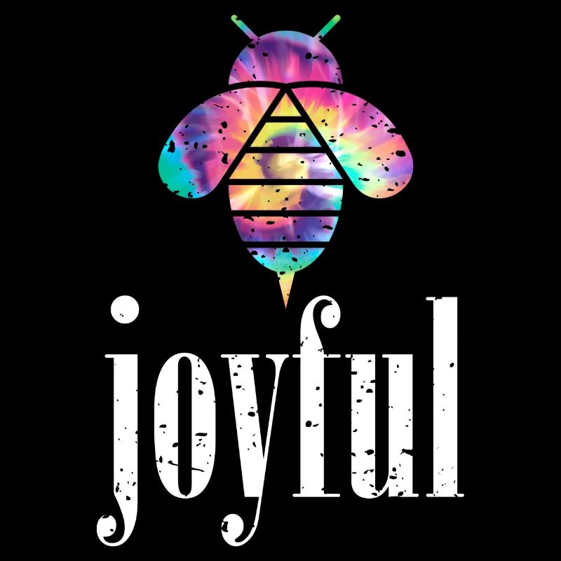 Tie Dye Bee Joyful Biene Be Joyful