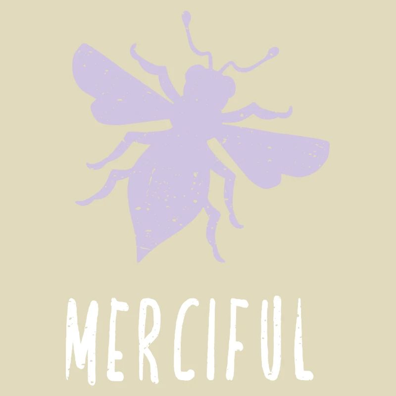Purple Pastel Bee Merciful Bee Be Merciful