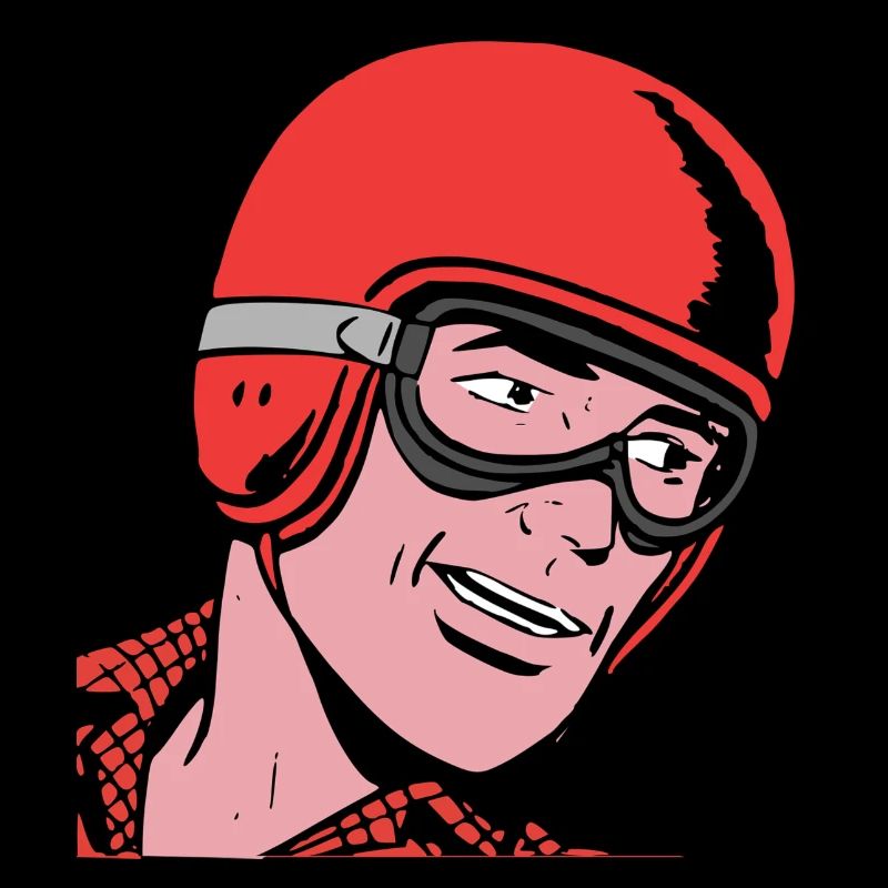 Cooler Motorradfahrer