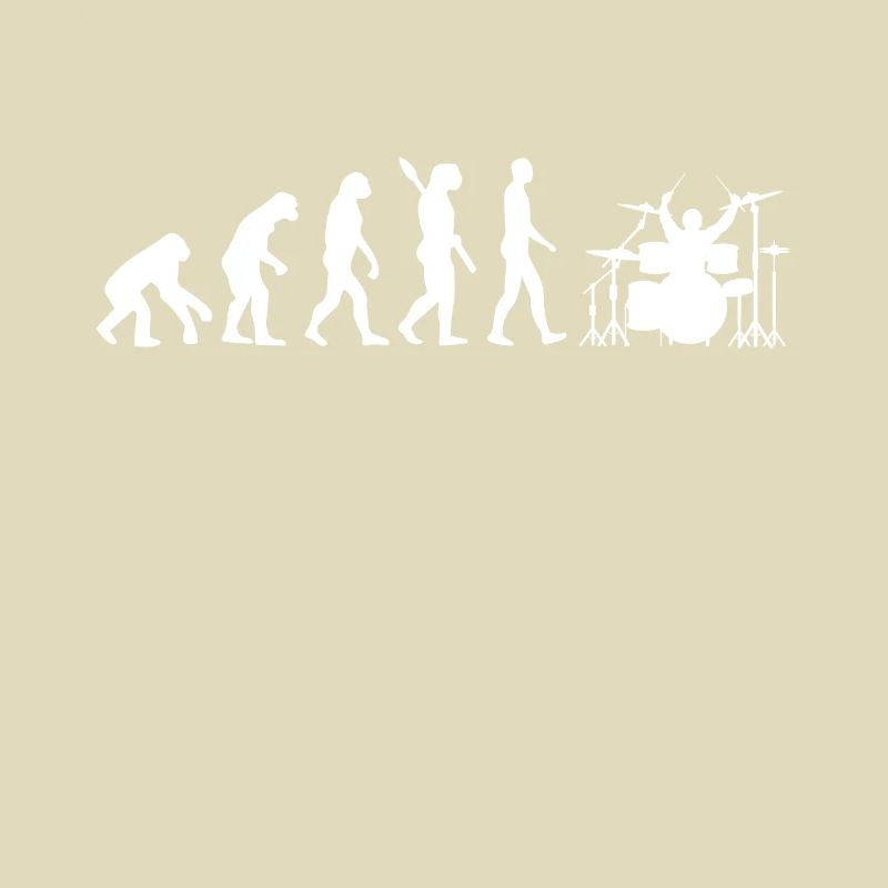Drummer Schlagzeug Evolution Schlagzeuger Geschenk