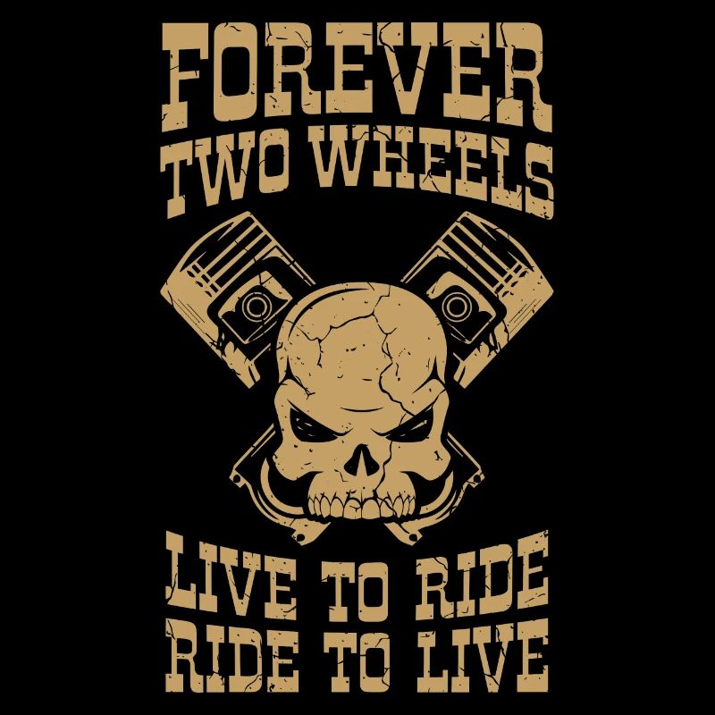 Biker Forever Two Motorcycle Driver Gift