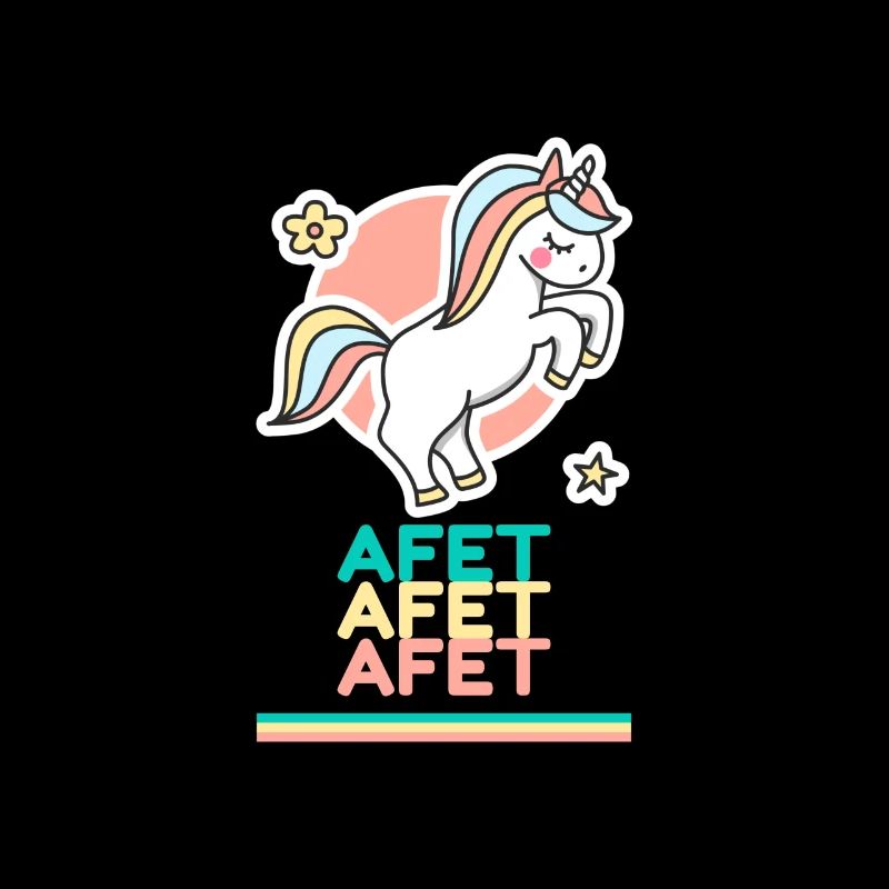 Afet Prénom Cadeau Douce Licorne