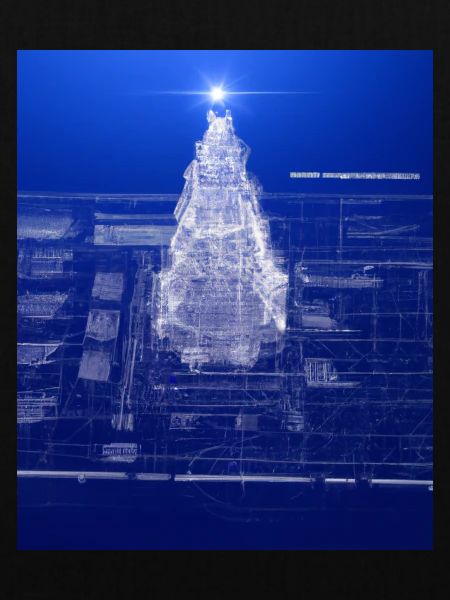 Weihnachten Weihnachtsbaum Schematic Blaupause