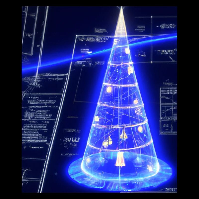 Weihnachten Weihnachtsbaum Schematic Blaupause