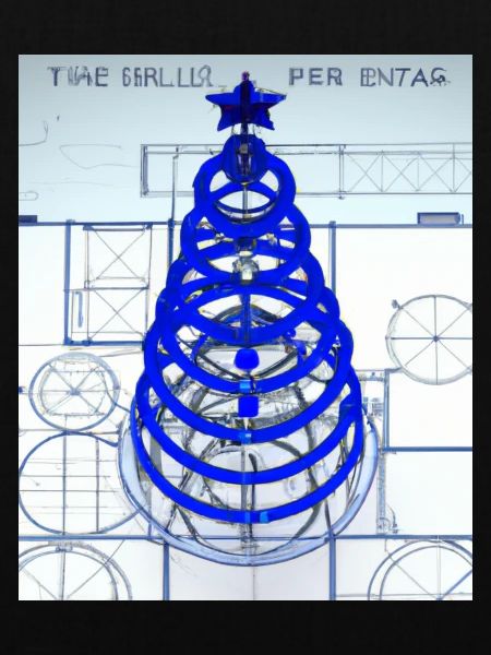 Weihnachten Weihnachtsbaum Schematic Blaupause