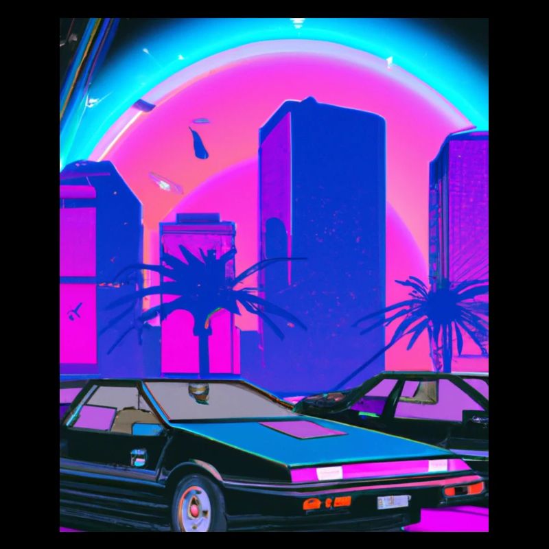 Vaporwave Esthétique Synthwave City
