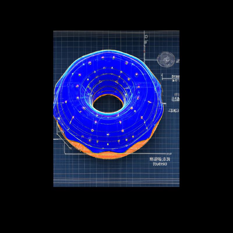 Donut Blueprint Chef Pâtissier Gâteau Cuisson