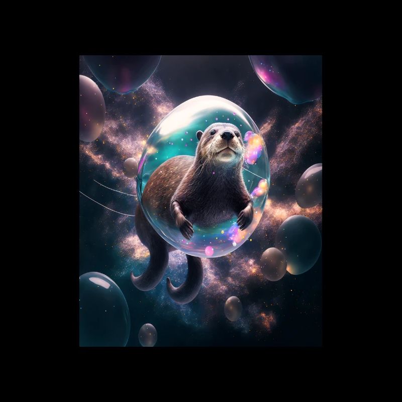Funny Space Otters Space Otter With Planet