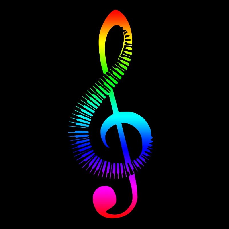 Notenschlüssel Regenbogen