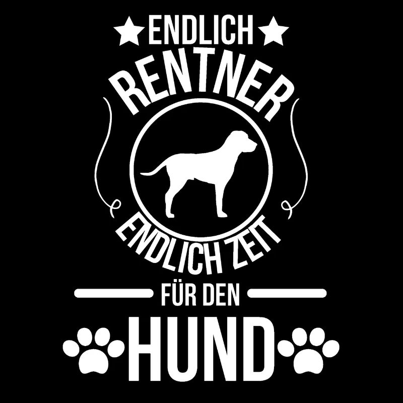 Rentner Hund Design